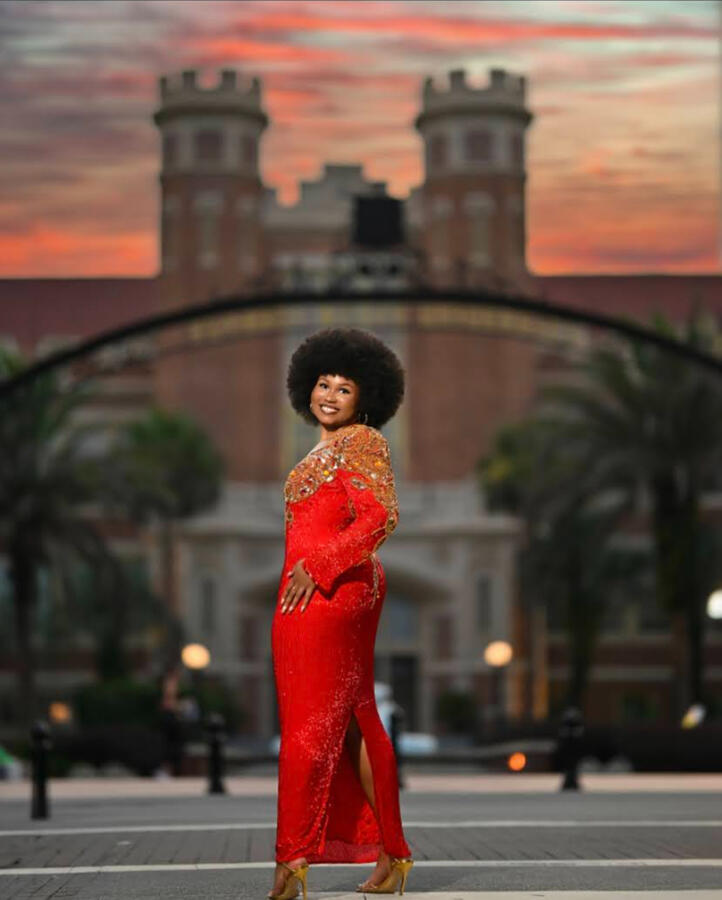FSU Grad Red Dress 1